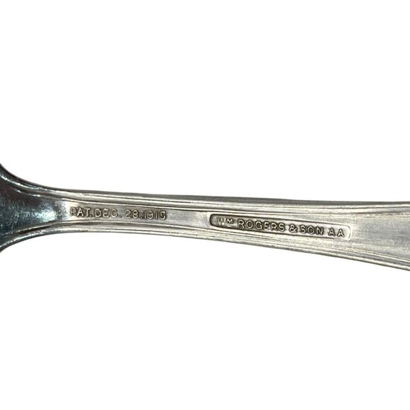 Antique Rogers Bros 1847 Silverplate Spoon 1916 Hampden Pattern 6 Inches - Picture 3 of 4